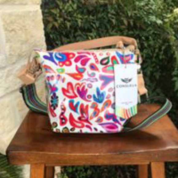 Consuela Handbags - BRAND NEW - CONSUELA WHITE SWIRLY LEGACY WEDGE